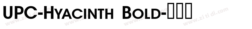 UPC-Hyacinth Bold字体转换